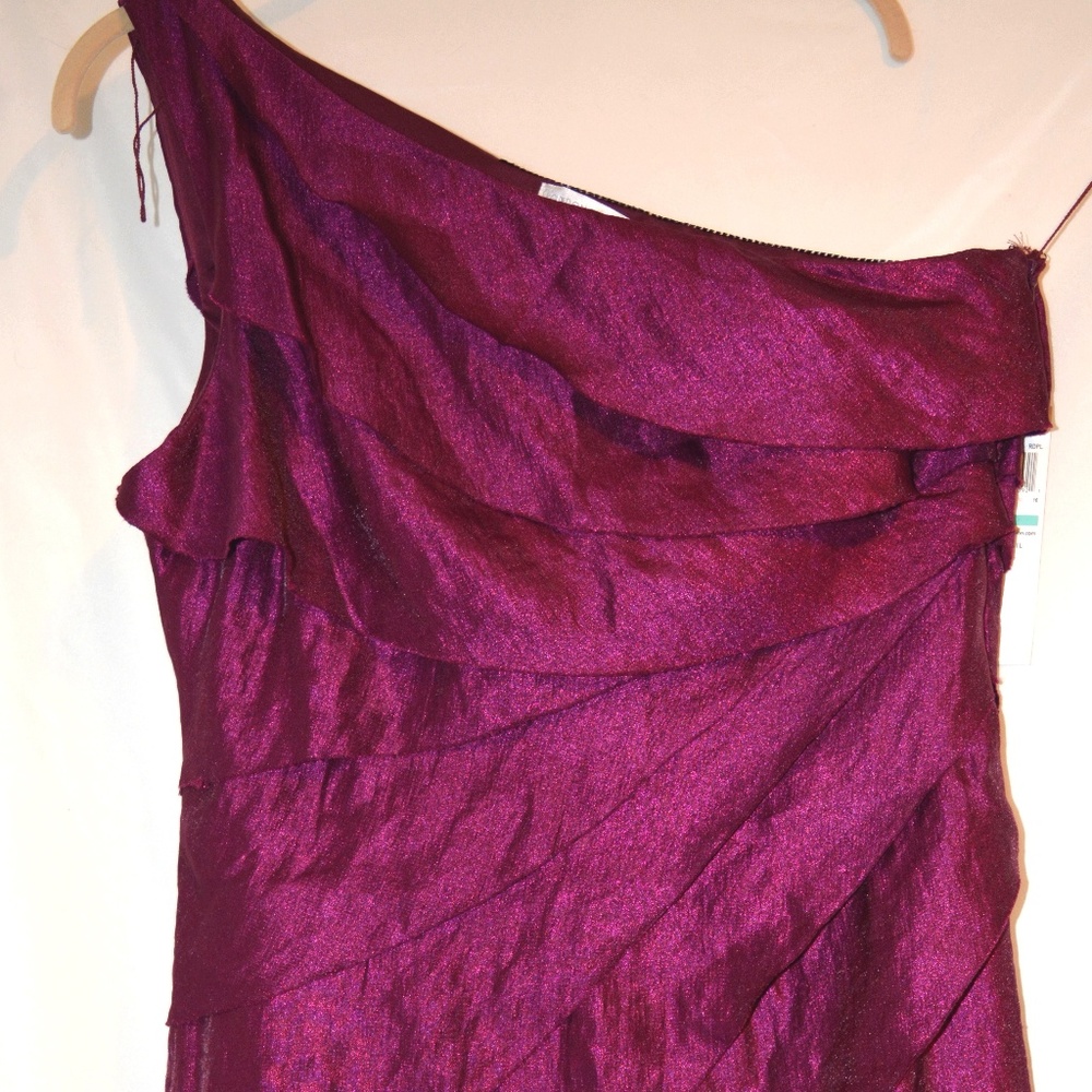 🎁NWT LONDON TIMES SHIMMERY TIERED COCKTAIL DRESS - Picture 3 of 8